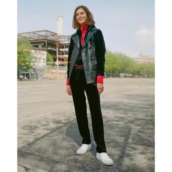 RAG & BONE Velvet Sweatpants Track Pant Black Sz XXS Black - Picture 6 of 8